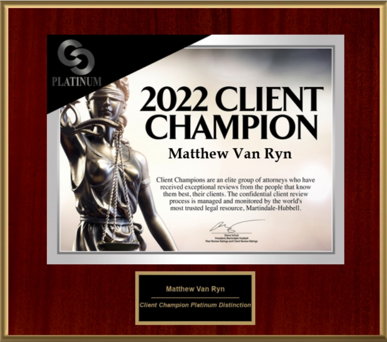 MVR Law Platinum Client Service 2022